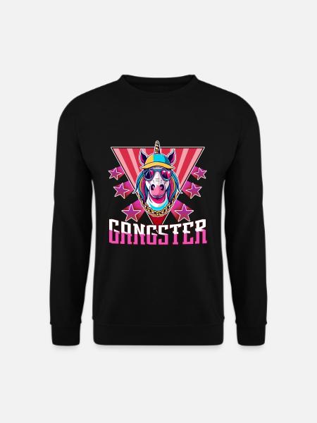 Gangsta Unicorn - Unisex Sweatshirt - black