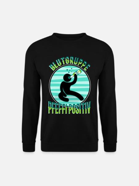 Blutgruppe Pfeffi Positiv - Unisex Pullover - Schwarz