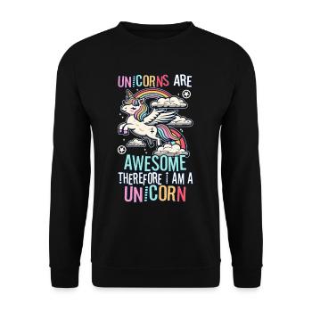 100 magical days of school - Unisex Sweatshirt - black - Front - Alina (178cm) & Michal (187cm)