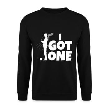 I Got One Bräutigam - Unisex Pullover - Schwarz - Vorne - Alina (178cm) & Michal (187cm)
