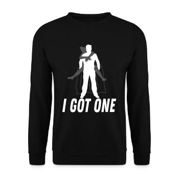 I Got One Bräutigam - Unisex Pullover - Schwarz - Vorne - Alina (178cm) & Michal (187cm)