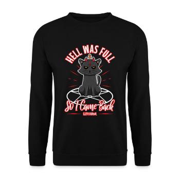 L’enfer était plein alors je suis revenu - Lifeerror - Sweat-shirt Unisexe - noir - Devant - Alina (178cm) & Michal (187cm)