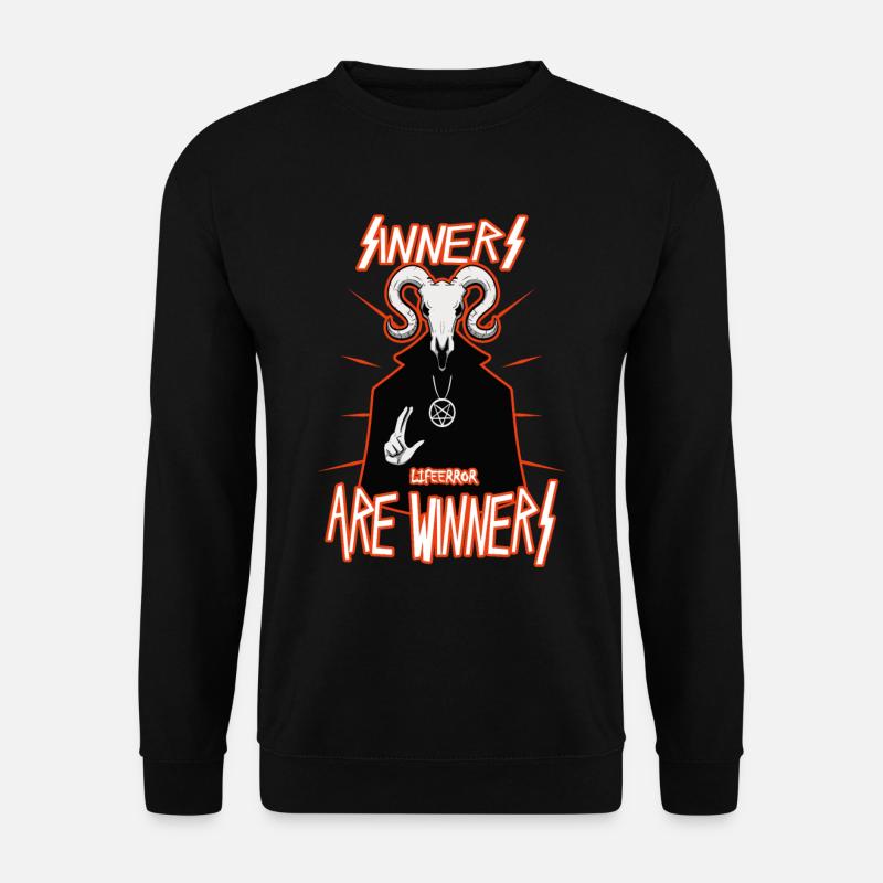 Sinners are Winners - Lifeerror - Unisex Pullover - Schwarz