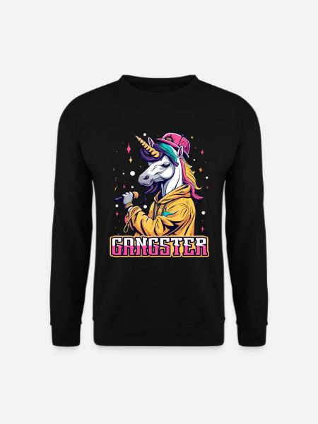 Gangsta Unicorn - Unisex Sweatshirt - black
