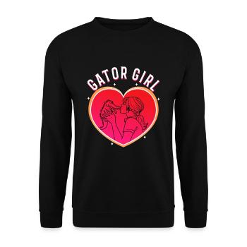 Gator Girl - Unisex Pullover - Schwarz - Vorne - Alina (178cm) & Michal (187cm)