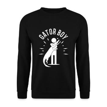 Gator Boy - Unisex Pullover - Schwarz - Vorne - Alina (178cm) & Michal (187cm)