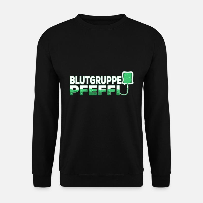 Blutgruppe Pfeffi - Unisex Pullover - Schwarz