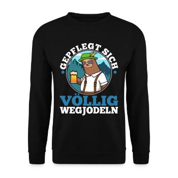 Yodel bien entretenu - Sweat-shirt Unisexe - noir - Devant - Alina (178cm) & Michal (187cm)