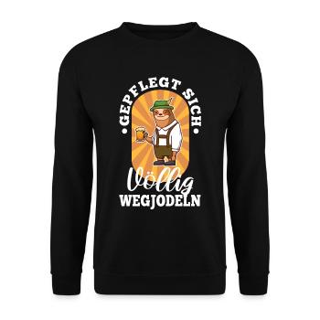 Yodel bien entretenu - Sweat-shirt Unisexe - noir - Devant - Alina (178cm) & Michal (187cm)