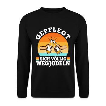 Yodel bien entretenu - Sweat-shirt Unisexe - noir - Devant - Alina (178cm) & Michal (187cm)