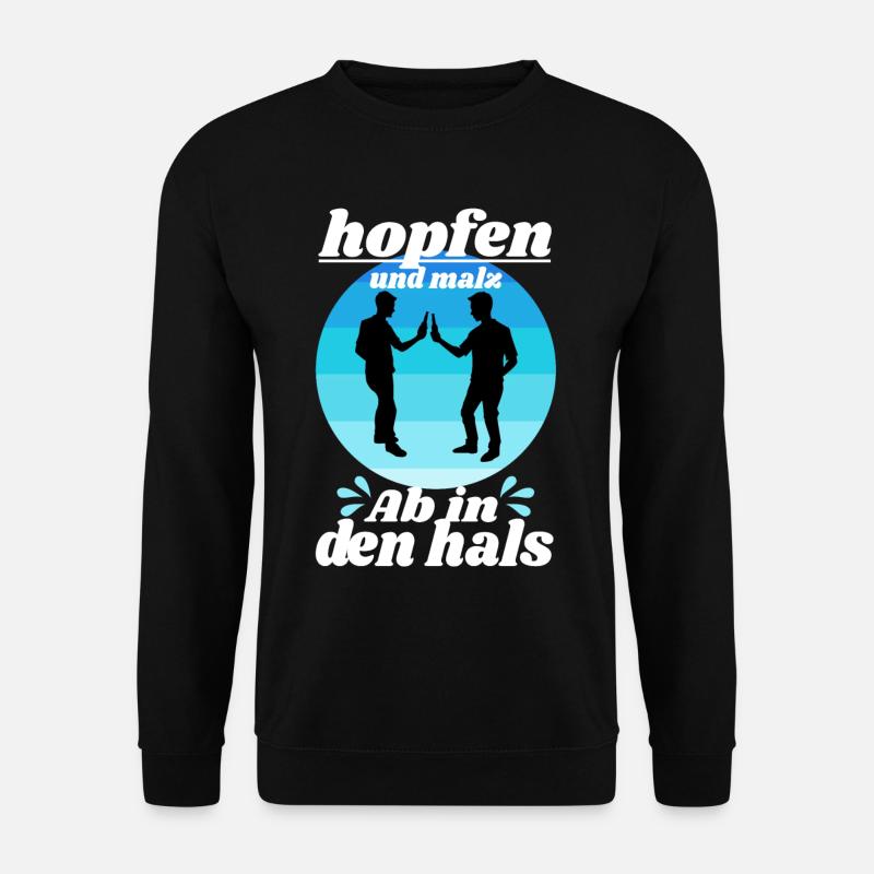 Houblon et malt - Sweat-shirt Unisexe - noir