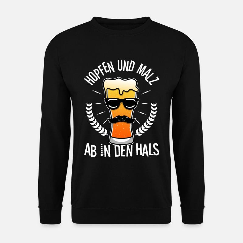 Houblon et malt - Sweat-shirt Unisexe - noir