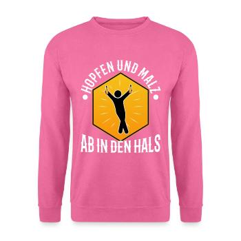 Hopfen und Malz - Unisex Pullover - Pink - Vorne