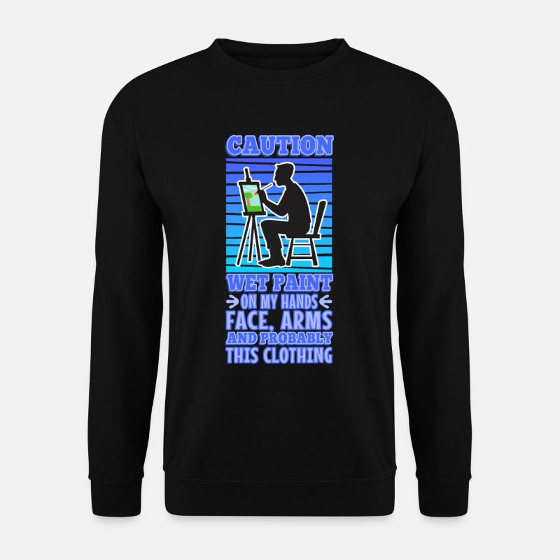 Wet paint - Unisex Pullover - Schwarz