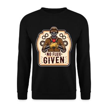 No flux given - Unisex Pullover - Schwarz - Vorne - Alina (178cm) & Michal (187cm)