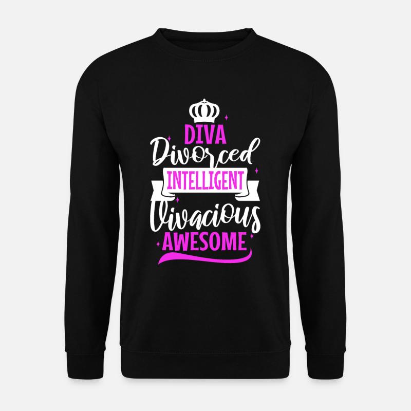 Divorce Diva - Unisex Pullover - Schwarz
