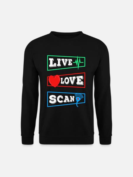 Live Love Scan - Unisex Sweatshirt - black