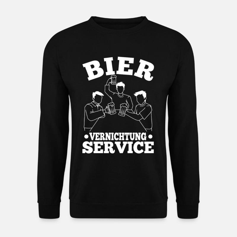 Bier Vernichtungsservice - Unisex Pullover - Schwarz