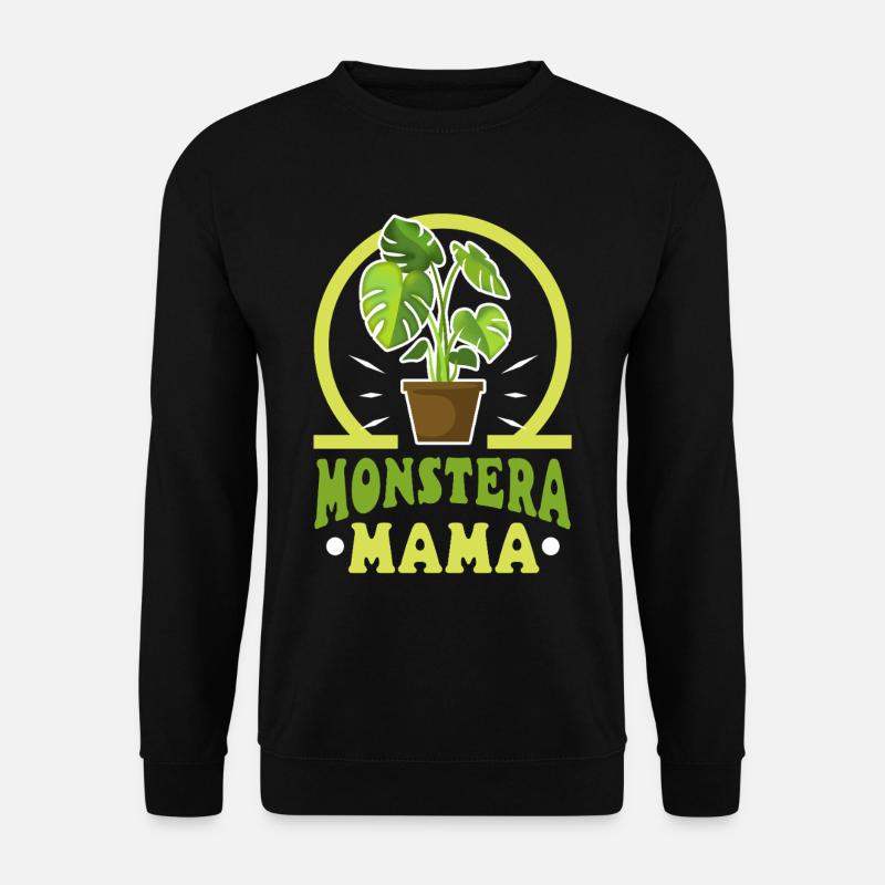 Monstera Mama - Unisex Pullover - Schwarz