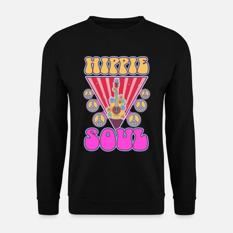 Hippie Soul - Unisex Pullover - Schwarz