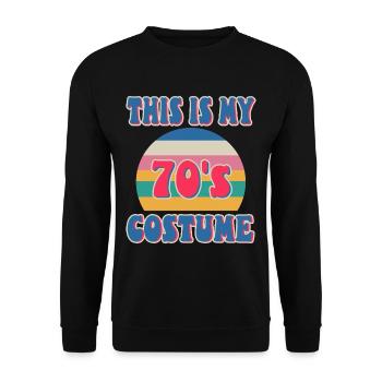 C’est mon costume des années 70 - Sweat-shirt Unisexe - noir - Devant - Alina (178cm) & Michal (187cm)