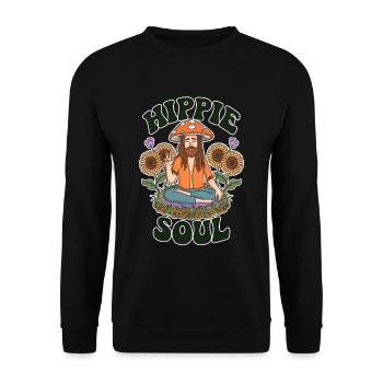 Âme hippie - Sweat-shirt Unisexe - noir - Devant - Alina (178cm) & Michal (187cm)