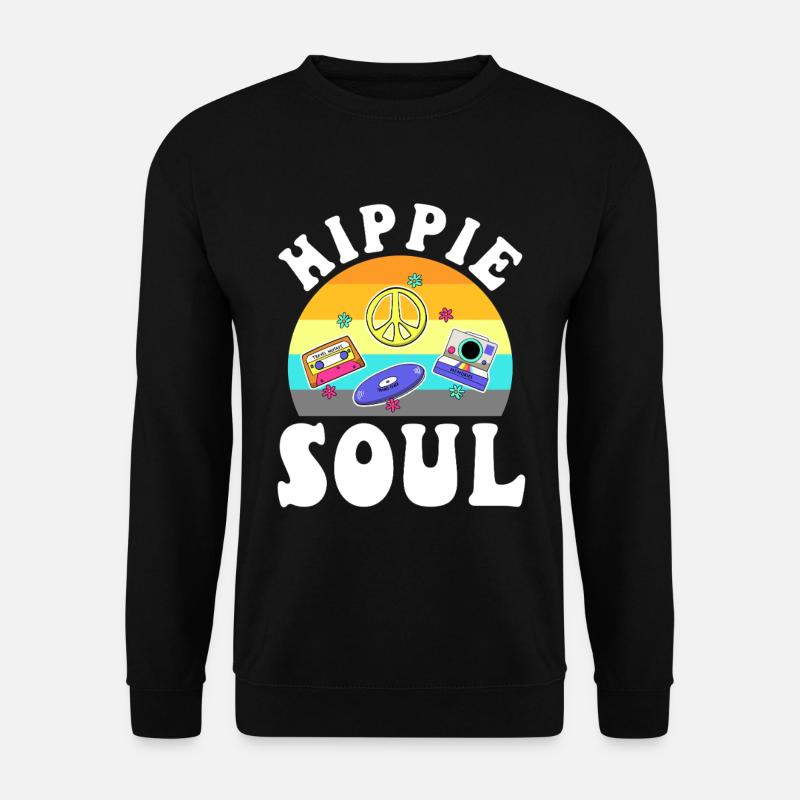 Hippie Soul - Unisex Pullover - Schwarz