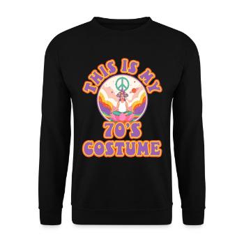 C’est mon costume des années 70 - Sweat-shirt Unisexe - noir - Devant - Alina (178cm) & Michal (187cm)