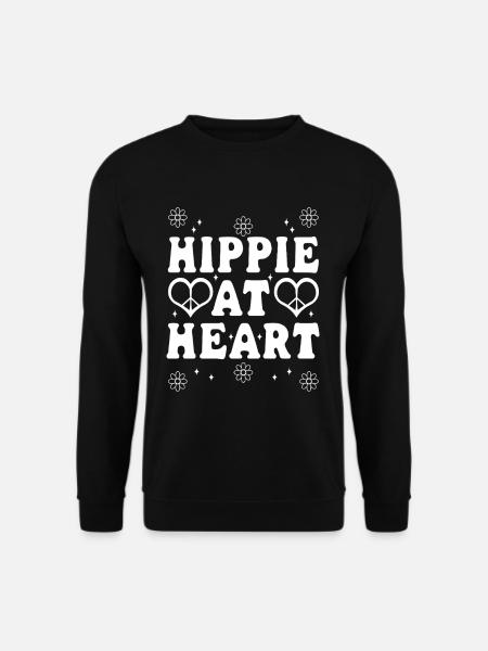 Hippie dans l’âme - Sweat-shirt Unisexe - noir
