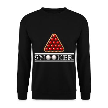 Snooker Billiard Spieler Sportart Geschenk Pool - Unisex Pullover - Schwarz - Vorne - Alina (178cm) & Michal (187cm)