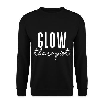 Glow Therapist - Unisex Sweatshirt - black - Front - Alina (178cm) & Michal (187cm)