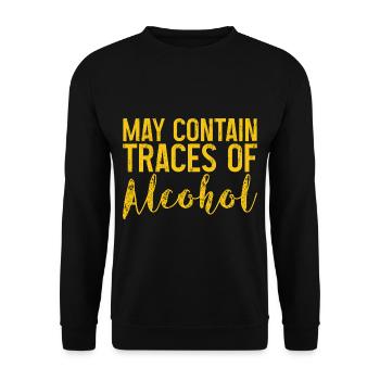 May Contain Traces Of Alcohol 3 - Unisex Sweatshirt - black - Front - Alina (178cm) & Michal (187cm)