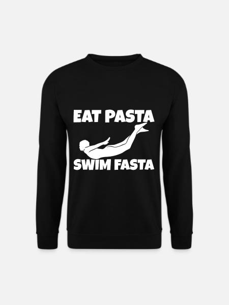 Eat Pasta Swim Fasta 7 - Unisex Sweatshirt - black