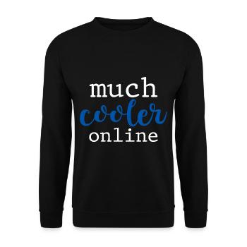 Much Cooler Online 4 - Unisex Sweatshirt - black - Front - Alina (178cm) & Michal (187cm)