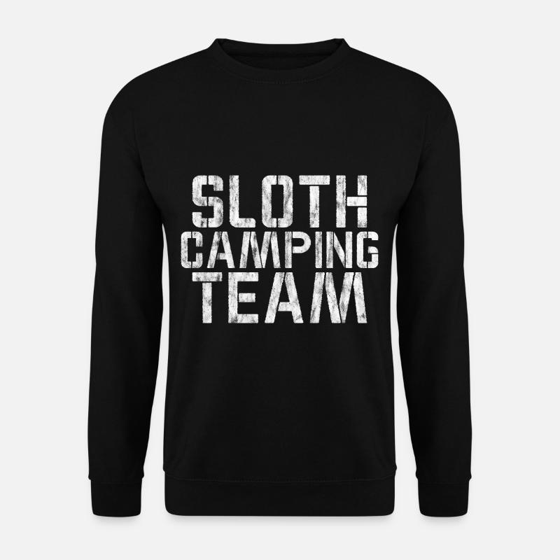 Sloth Camping Team 5 - Unisex Pullover - Schwarz