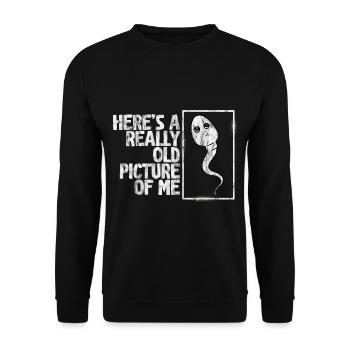 Here's A Really Old Picture Of Me 3 - Unisex Sweatshirt - black - Front - Alina (178cm) & Michal (187cm)
