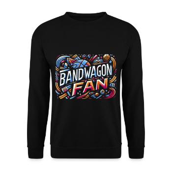 Bandwagon Fan 19 - Unisex Pullover - Schwarz - Vorne - Alina (178cm) & Michal (187cm)