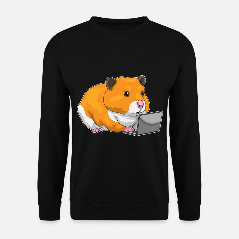 Hamster Laptop - Unisex Sweatshirt - black