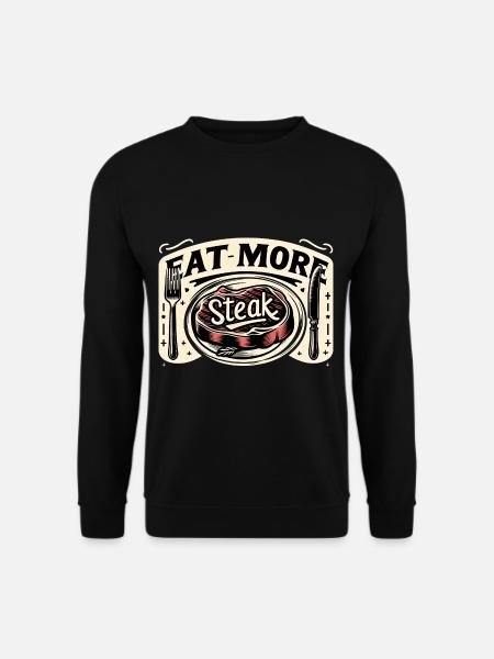 Eat More Steak 11 - Unisex Sweatshirt - black
