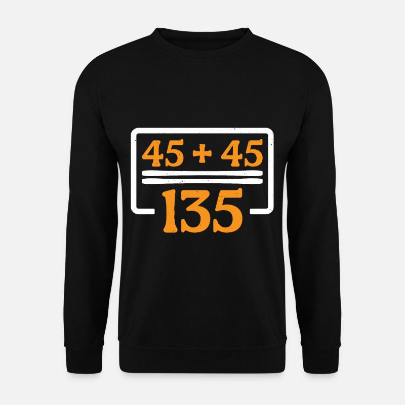 45 + 45 = 135 30 - Unisex Pullover - Schwarz