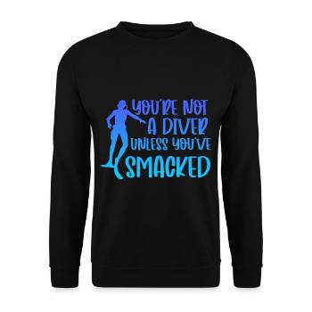 Vous n’êtes pas un plongeur à moins d’avoir frappé 3 - Sweat-shirt Unisexe - noir - Devant - Alina (178cm) & Michal (187cm)