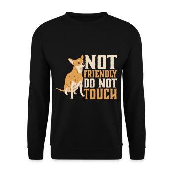 Pas amical, ne pas toucher 37 - Sweat-shirt Unisexe - noir - Devant - Alina (178cm) & Michal (187cm)
