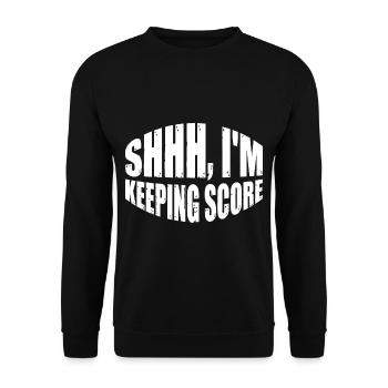 Shhh, I'm Keeping Score 12 - Unisex Sweatshirt - black - Front - Alina (178cm) & Michal (187cm)