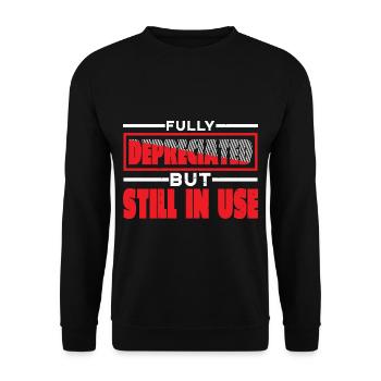 Entièrement amorti mais toujours en service 29 - Sweat-shirt Unisexe - noir - Devant - Alina (178cm) & Michal (187cm)