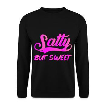 Salé mais sucré 9 - Sweat-shirt Unisexe - noir - Devant - Alina (178cm) & Michal (187cm)