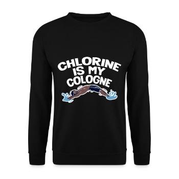 Chlorine Is My Cologne 4 - Unisex Sweatshirt - black - Front - Alina (178cm) & Michal (187cm)