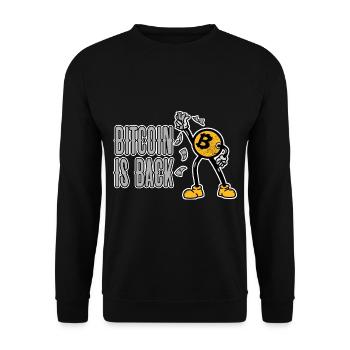Bitcoin est de retour 4 - Sweat-shirt Unisexe - noir - Devant - Alina (178cm) & Michal (187cm)