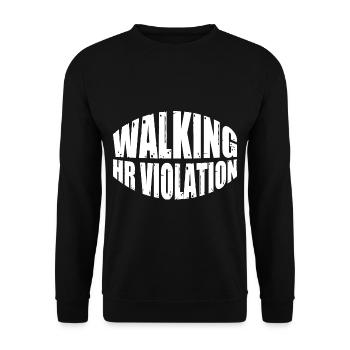 Violation de l’heure de marche 8 - Sweat-shirt Unisexe - noir - Devant - Alina (178cm) & Michal (187cm)
