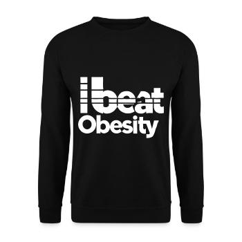J’ai vaincu l’obésité 8 - Sweat-shirt Unisexe - noir - Devant - Alina (178cm) & Michal (187cm)