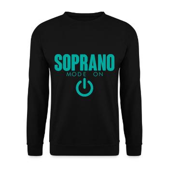 Soprano Mode On 4 - Unisex Sweatshirt - black - Front - Alina (178cm) & Michal (187cm)